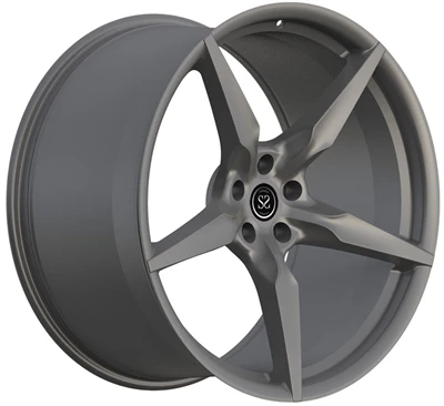 Satingraue 21x9 und 22x12 maßgeschneiderte Schmiedefelgen für Ferrari F8
