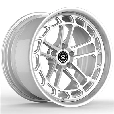 BMW X5 F15 21x9,5 und 21x11 Custom Silver Matt 2-PC geschmiedete Aluminiumlegierung