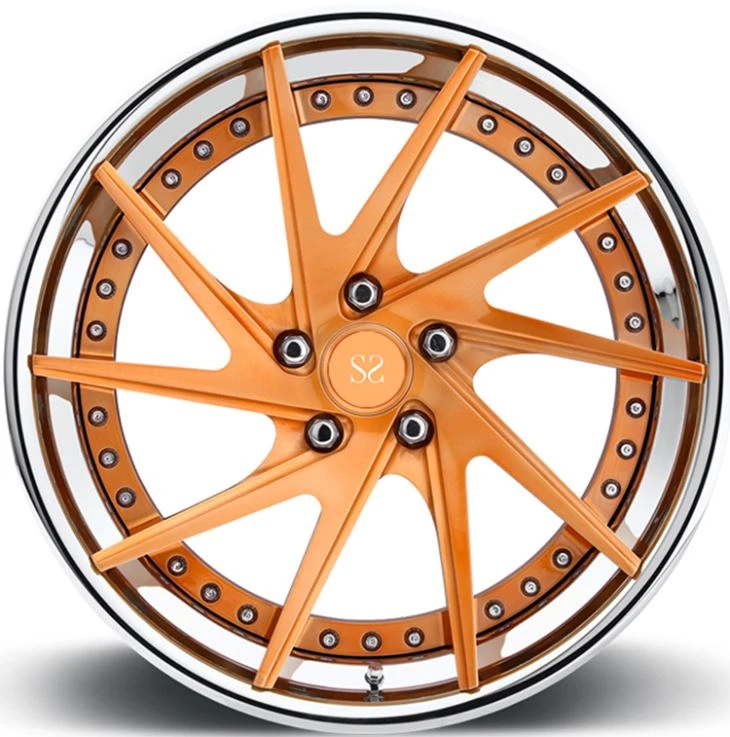 Hi Lust Polish | Gold Tint 22x9.5 2-PC Forged Rims With 5x112 For Audi SQ5