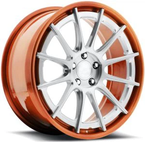 Rote und silberne Farbe 2-PC geschmiedete Aluminiumfelgen Custom 19 20 21 für Ferrari Lamborghini Audi