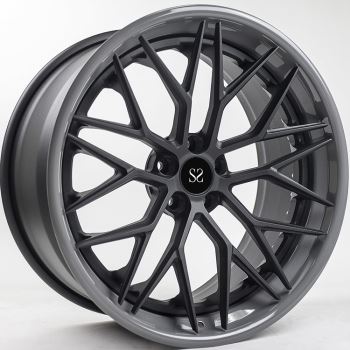 Benutzerdefinierte graue Bürste 21inch 3-PC geschmiedete Legierung Felgen für MERCEDES-BENZ AMG SL55 Bolzenmuster 5x112