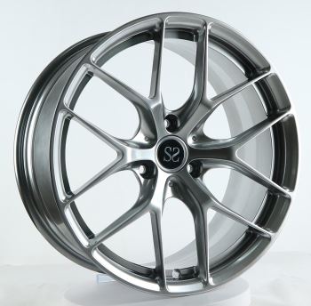Hyper Silver Monoblock-Schmiedefelgen für Smart