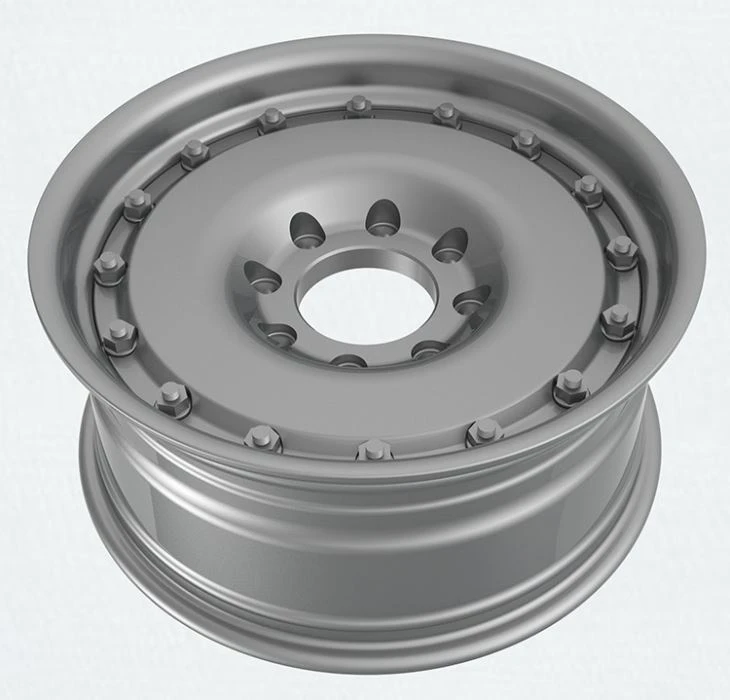 19.5x8.25 2- Piece Forged Alloy Armoured Wheels For Army / 2 Piece Amoured Vehicle Wheels For Military