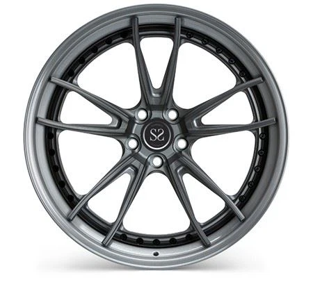 Bronze Design 22 Inch Customized 2-PC Rims Wheels For Golf GTI