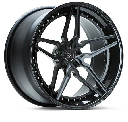 Luxury Car Forged 3 Piece Aluminum Alloy Custom Deep Dish Rims Wheels