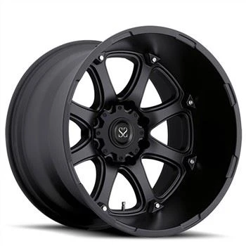 SSBR1009 12JX 20 Zoll 6 x 139.7 -44 ET Big Lip schwarz geschmiedete Aluminiumlegierung für Toyota Land Cruiser