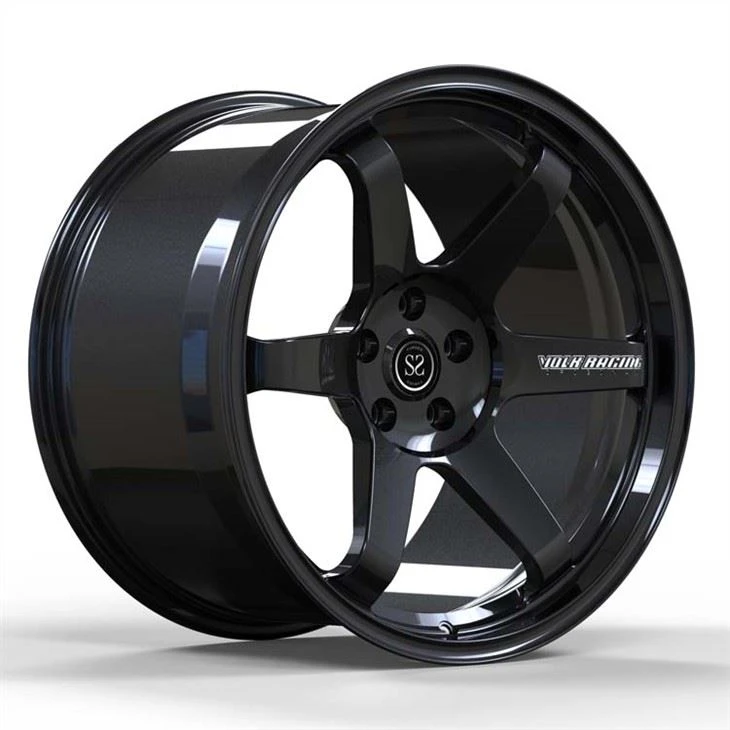 Monoblock 1 Stück glänzend schwarze geschmiedete Räder für GTR-versetzte Größe 20 Zoll 20 x 10 20 x 12 Alufelgen