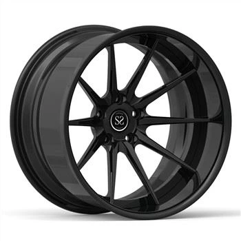 Mattschwarz geschmiedete 2-teilige Felgen Größe 20 19 Zoll 19x9 19x11 Deep Dish Konkave Legierung Pontiac Trans Räder