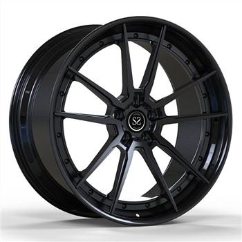 SSJK2117 Staggered 21" Zoll geschmiedete Aluminiumfelgen Mattschwarz 5X112 H-PCD Für Benz S600